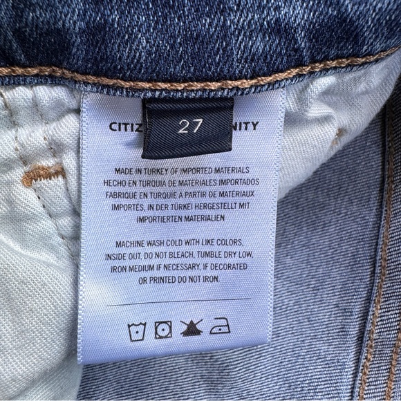 Citizens Of Humanity Dark Blue Olivia Jeans - Size 27 - Picture 11 of 12
